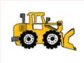 Picture of Yellow Dozer _GroupedProduct_Rectangle_Landscape_Unframed_Print_Only_