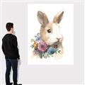 Picture of Sweet Floral Bunny I _GroupedProduct_Rectangle_Portrait_Canvas_