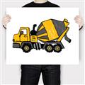 Picture of Yellow Mixer _GroupedProduct_Rectangle_Landscape_Canvas_