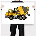 Picture of Yellow Mixer _GroupedProduct_Rectangle_Landscape_Canvas_