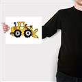 Picture of Yellow Dozer _GroupedProduct_Rectangle_Landscape_Canvas_