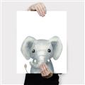 Picture of Sweet Elephant _GroupedProduct_Rectangle_Portrait_Canvas_