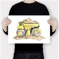Picture of Yellow Tractor II _GroupedProduct_Rectangle_Landscape_Canvas_