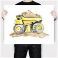 Picture of Yellow Tractor II _GroupedProduct_Rectangle_Landscape_Canvas_