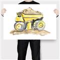 Picture of Yellow Tractor II _GroupedProduct_Rectangle_Landscape_Canvas_
