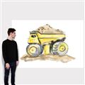 Picture of Yellow Tractor II _GroupedProduct_Rectangle_Landscape_Canvas_