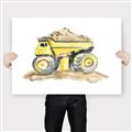 Picture of Yellow Tractor II _GroupedProduct_Rectangle_Landscape_Canvas_