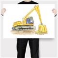 Picture of Crane    _GroupedProduct_Rectangle_Landscape_Canvas_