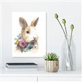 Picture of Sweet Floral Bunny I _GroupedProduct_Rectangle_Portrait_Canvas_