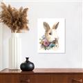 Picture of Sweet Floral Bunny I _GroupedProduct_Rectangle_Portrait_Canvas_
