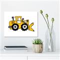 Picture of Yellow Dozer _GroupedProduct_Rectangle_Landscape_Canvas_