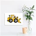 Picture of Yellow Dozer _GroupedProduct_Rectangle_Landscape_Canvas_
