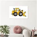 Picture of Yellow Dozer _GroupedProduct_Rectangle_Landscape_Canvas_