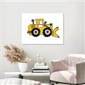 Picture of Yellow Dozer _GroupedProduct_Rectangle_Landscape_Canvas_