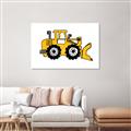 Picture of Yellow Dozer _GroupedProduct_Rectangle_Landscape_Canvas_