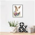 Picture of Sweet Floral Bunny I _GroupedProduct_Rectangle_Portrait_Canvas_Framed_