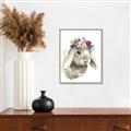 Picture of Sweet Floral Bunny _GroupedProduct_Rectangle_Portrait_Canvas_Framed_