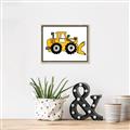Picture of Yellow Dozer _GroupedProduct_Rectangle_Landscape_Canvas_Framed_
