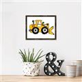 Picture of Yellow Dozer _GroupedProduct_Rectangle_Landscape_Canvas_Framed_