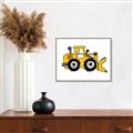 Picture of Yellow Dozer _GroupedProduct_Rectangle_Landscape_Canvas_Framed_