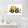 Picture of Yellow Dozer _GroupedProduct_Rectangle_Landscape_Canvas_Framed_