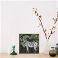 Picture of Zebra In The Jungle _GroupedProduct_Square_Canvas_Framed_