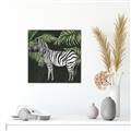 Picture of Zebra In The Jungle _GroupedProduct_Square_Canvas_Framed_
