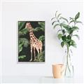 Picture of Giraffe In The Jungle _GroupedProduct_Rectangle_Portrait_Canvas_Framed_