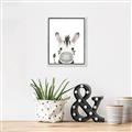 Picture of Sweet Zebra _GroupedProduct_Rectangle_Portrait_Canvas_Framed_