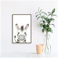 Picture of Sweet Zebra _GroupedProduct_Rectangle_Portrait_Canvas_Framed_