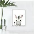 Picture of Sweet Zebra _GroupedProduct_Rectangle_Portrait_Canvas_Framed_
