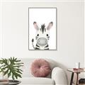 Picture of Sweet Zebra _GroupedProduct_Rectangle_Portrait_Canvas_Framed_