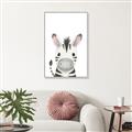 Picture of Sweet Zebra _GroupedProduct_Rectangle_Portrait_Canvas_Framed_