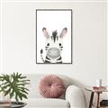 Picture of Sweet Zebra _GroupedProduct_Rectangle_Portrait_Canvas_Framed_