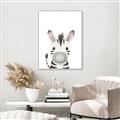 Picture of Sweet Zebra _GroupedProduct_Rectangle_Portrait_Canvas_Framed_