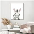 Picture of Sweet Zebra _GroupedProduct_Rectangle_Portrait_Canvas_Framed_