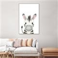 Picture of Sweet Zebra _GroupedProduct_Rectangle_Portrait_Canvas_Framed_