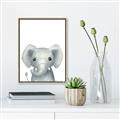 Picture of Sweet Elephant _GroupedProduct_Rectangle_Portrait_Canvas_Framed_