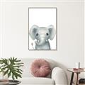 Picture of Sweet Elephant _GroupedProduct_Rectangle_Portrait_Canvas_Framed_