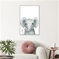 Picture of Sweet Elephant _GroupedProduct_Rectangle_Portrait_Canvas_Framed_