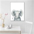 Picture of Sweet Elephant _GroupedProduct_Rectangle_Portrait_Canvas_Framed_