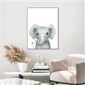 Picture of Sweet Elephant _GroupedProduct_Rectangle_Portrait_Canvas_Framed_