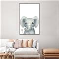 Picture of Sweet Elephant _GroupedProduct_Rectangle_Portrait_Canvas_Framed_