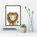 Picture of Sweet Lion _GroupedProduct_Rectangle_Portrait_Canvas_Framed_