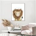 Picture of Sweet Lion _GroupedProduct_Rectangle_Portrait_Canvas_Framed_