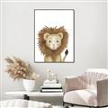 Picture of Sweet Lion _GroupedProduct_Rectangle_Portrait_Canvas_Framed_