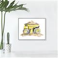 Picture of Yellow Tractor II _GroupedProduct_Rectangle_Landscape_Canvas_Framed_