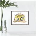 Picture of Yellow Tractor II _GroupedProduct_Rectangle_Landscape_Canvas_Framed_