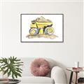 Picture of Yellow Tractor II _GroupedProduct_Rectangle_Landscape_Canvas_Framed_