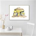 Picture of Yellow Tractor II _GroupedProduct_Rectangle_Landscape_Canvas_Framed_
